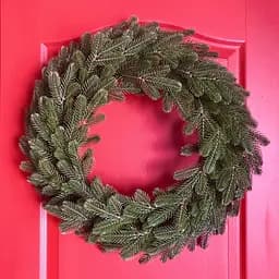 Вінки хвойні різдвяні Hvoya Traditional литі зелені 40 см 10 шт. - мініатюра 2