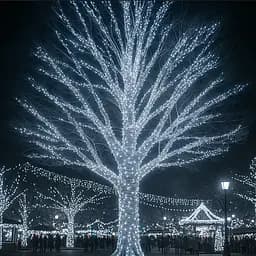 Новогодняя гирлянда Рождественская фея GarlandoPro 100 м 1000 LED черный провод Белый CF1000L100MBW