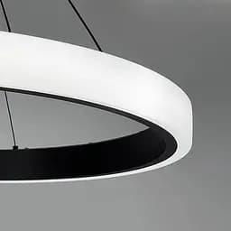 LED люстра підвісна в кільцевому чорному корпусі Ø 50 см | Line F | Арт. MJ313-500 BK - мініатюра 3
