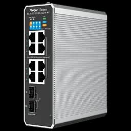 Комутатор Ruijie Reyee 8 портів керований PoE++ (RG-NIS2100-8GT2SFP-HP) - мініатюра 3