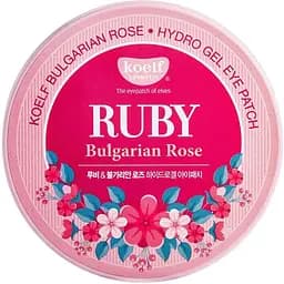 Гідрогелеві патчі для очей Koelf Ruby Bulgarian Rose 60 шт.
