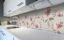 Кухонний фартух Пастельні вінілові троянди для кухні 65х250 см квіти Рожевий Happy Pocket Z182417 - мініатюра 5