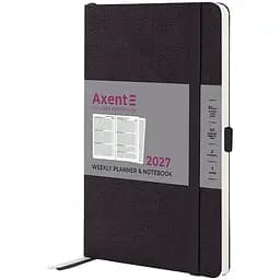 Щотижневик Axent 2027 Partner Soft Skin 125x195 мм чорний (8509-27-01-A)