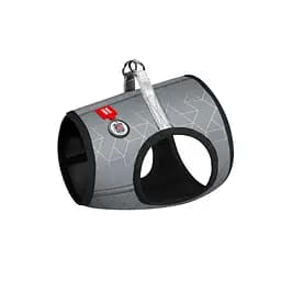 Шлея для собак м'яка Waudog Clothes з QR-паспортом світловідбиваюча ХS1 B 24-27 см C 18-20 cм