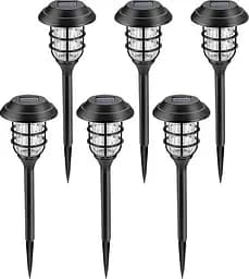 Вуличні садові сонячні світильники Solar Lawn Lamp X20 6 шт. на сонячних батареях підсвічування газону