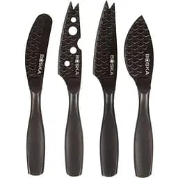Набір міні-ножів для сиру 4 предмети Boska Чорний 000267195