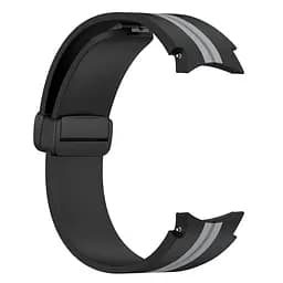 Ремінець для Samsung Galaxy Watch 5 44mm - чорно-сірий ширина кріплення 20мм силікон Watchbands Cls-line-black (W35-6WB91937766) - мініатюра 2