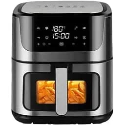 Аерофритюрниця безмасляна Zepline ZP-109A на 12л з сенсорним керуванням на 2 ТЕНа 4200Вт Чорний