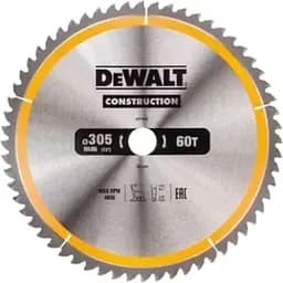 Диск пиляльний DeWalt Construction 305 х 30 мм 60 зубів (DT1960)