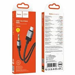 Кабель Hoco UPA32B Clever digital audio conversion cable Type-C Black - мініатюра 2