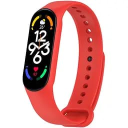Силиконовый ремешок для Xiaomi Mi Band 7/6/5 Красный / Red