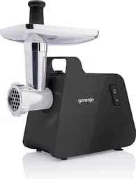 Gorenje М'ясорубка, 2000Вт, 2,6кг/хв, 2 решітки, пластик/метал, чорний