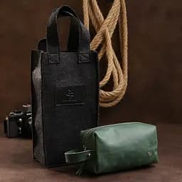 Шкіряна косметичка унісекс Grande Pelle 11572 зелений - мініатюра 7