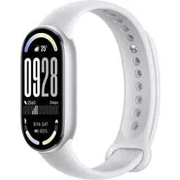 Фитнес-браслет Xiaomi Mi Smart Band 10, серебристый, 1.72" (212x520, AMOLED), bloetooth 5.4, 233 mAh, 50 WR/5 ATM (BHR07PSGL)