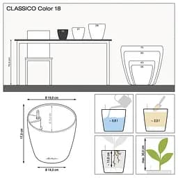 Вазон Lechuza Classico Color, 2.5 л, пісочно-коричневий (13264) - мініатюра 3