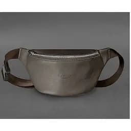 Шкіряна поясна сумка-бананка Kanny темно-бежева