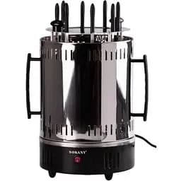 Електрошашличниця Sokany SK-6113 домашня вертикальна 8 шампурів аерогриль 1500 Вт