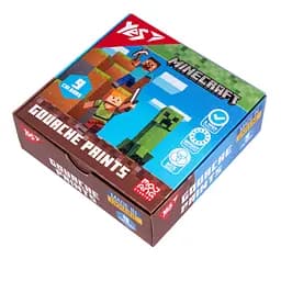 Фарби гуашеві Yes Minecraft 9 кольорів 20 мл (230406)