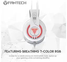 Ігрові навушники з мікрофоном Fantech HG-20 White 7.1 Channel RGB - мініатюра 4