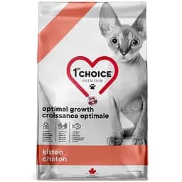 Сухий корм 1st Choice Kitten Optimal Growth фест чойс риба для кошенят суперпреміум для кошенят 4.54 кг