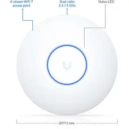 Точка доступу Wi-Fi Ubiquiti UniFi U7 Lite (U7-Lite) - мініатюра 7