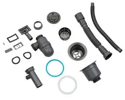 Кухонна мийка Kroner KRP Schwarze - 4545HM PVD (3.0/1.0 мм) (CV033856) - мініатюра 11