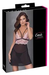Пеньюар Babydoll black/pink S Cottelli 42-27413421021 101821