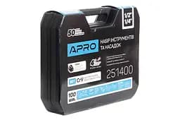Набір ручного електромонтажного інструменту APRO 1/4" x 1/2" у наборі 100 предметів - мініатюра 3