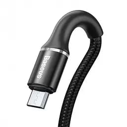 Кабель Baseus Halo Cable USB to MicroUSB 3A 0.5м CAMGH-A01 Black