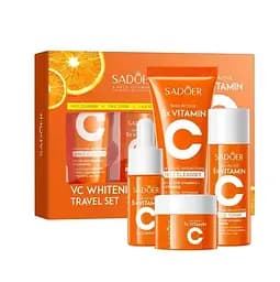 Набір косметики для обличчя Sadoer Vitamin C Skin Active 5 x Vitamin С 4 в 1 дорожній