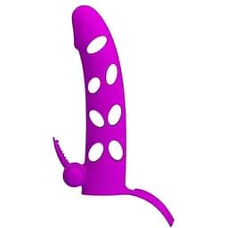 Насадка на пенис Pretty Love Vibrating Penis Sleeve 15.2 см розовый