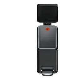 Відро для сміття Koer TC-010108-05 з плавним закриттям прямокутне 8 л чорний (KR5593)  - мініатюра 2