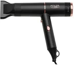 Фен Adler AD-2278, Black, 1400W, 2 скорости, 2 режима, ионизация, концентратор защита от перегрева