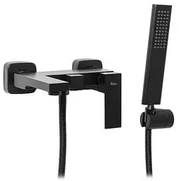 Смеситель для ванны и душа Rea Fenix черный настенный REA-B3310 Черный