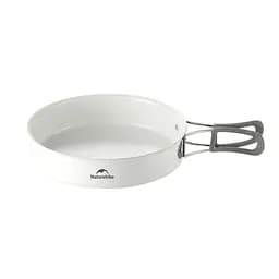 Сковорідка зі складаною ручкою Naturehike CNK2450CF013, 17,5 см, алюміній, біла