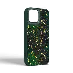 Кожаный чехол для Apple iPhone 14, Harder Nagas, зеленый, термополиуретан ТПУ + экокожа с имитацией кожи Наги, панель, защита корпуса, противоударный, микрофибра, рамка вокруг камеры, защита всего корпуса, (ARM76748) - мініатюра 2