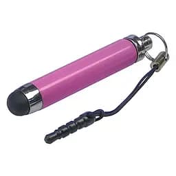 Стилус-брелок емкостный, выдвижной, светло-розовый