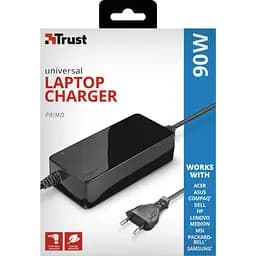 Блок живлення для ноутбука Trust Primo 90W-19V Universal Laptop BLACK (22142_TRUST) - мініатюра 5