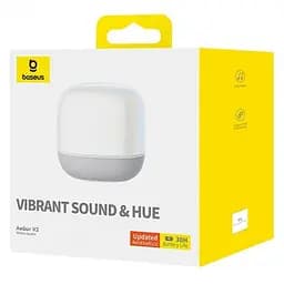 Портативна акустика Baseus AeQur V2 Wireless Speaker Moon 30 годин бездротова біла - мініатюра 10