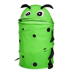 Кошик для іграшок "Гусениця зелена" Bambi M 1039(Green) діаметр 37 см, висота 47/57 см, з кришкою