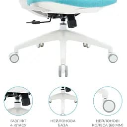 Офісне крісло OfficePro Balance OC550-W-DG-BL White/Dark Gray/Blue [148646] - мініатюра 14