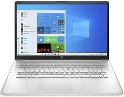 Ноутбук HP 17-cn0010ru 17.3FHD IPS AG/Intel i7-1165G7/16/512F/int/W10/Silver (4F785EA)
