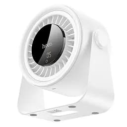 Настільний вентилятор Hoco HX66 desktop circulating fan 3000 mAh White - мініатюра 3