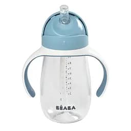 Поильник с трубочкой Beaba Old Pink, 300 мл, голубой (913479)