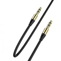 Аудіо-кабель SkyDolphin SR07 3.5 мм - 3.5 мм (M/M), 1 м, Black (SDAUX-000052) - мініатюра 2