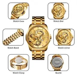 Наручний годинник Skmei 9193 Gold Gold, 9193GDGD (18394) - мініатюра 8
