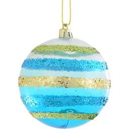 Шар Yes! Fun с украшением из глиттера 8 см разноцветный. (972814)