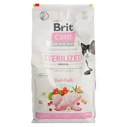 Сухий корм для стерилізованих котів з чутливим травленням Brit Care Cat GF Sterilized Sensitive зі свіжим кроликом 7 кг - мініатюра 2