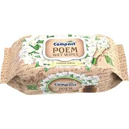  Салфетки влажные Ultra Compact Poem Espanola Jasmine с клапаном 100 шт.