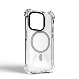 Чехол-накладка для Apple iPhone 13 Pro, Bounce, прозрачный, матовый, противоударный защитный чехол из TPU с магнитом для беспроводной зарядки, защита всего корпуса, бортик вокруг дисплея, амортизирующие вставки, ArmorStandart (ARM75253) - мініатюра 2
